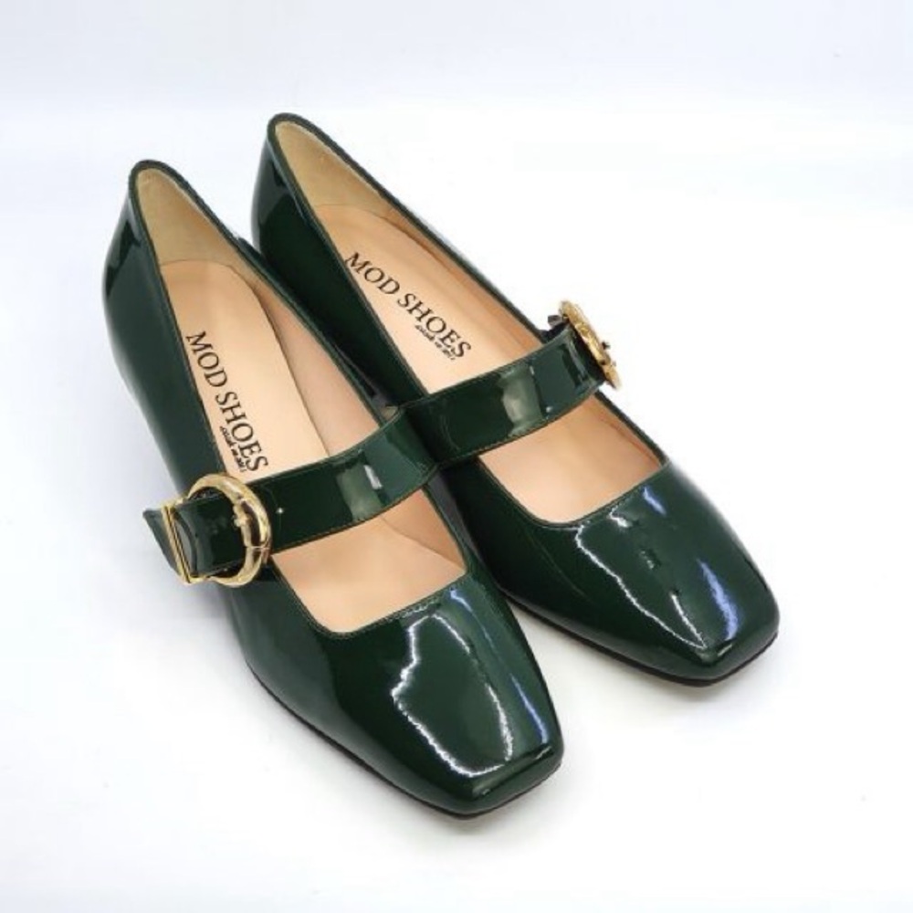 The Lola - Racing Green Patent Leather - Picture 2 of 9